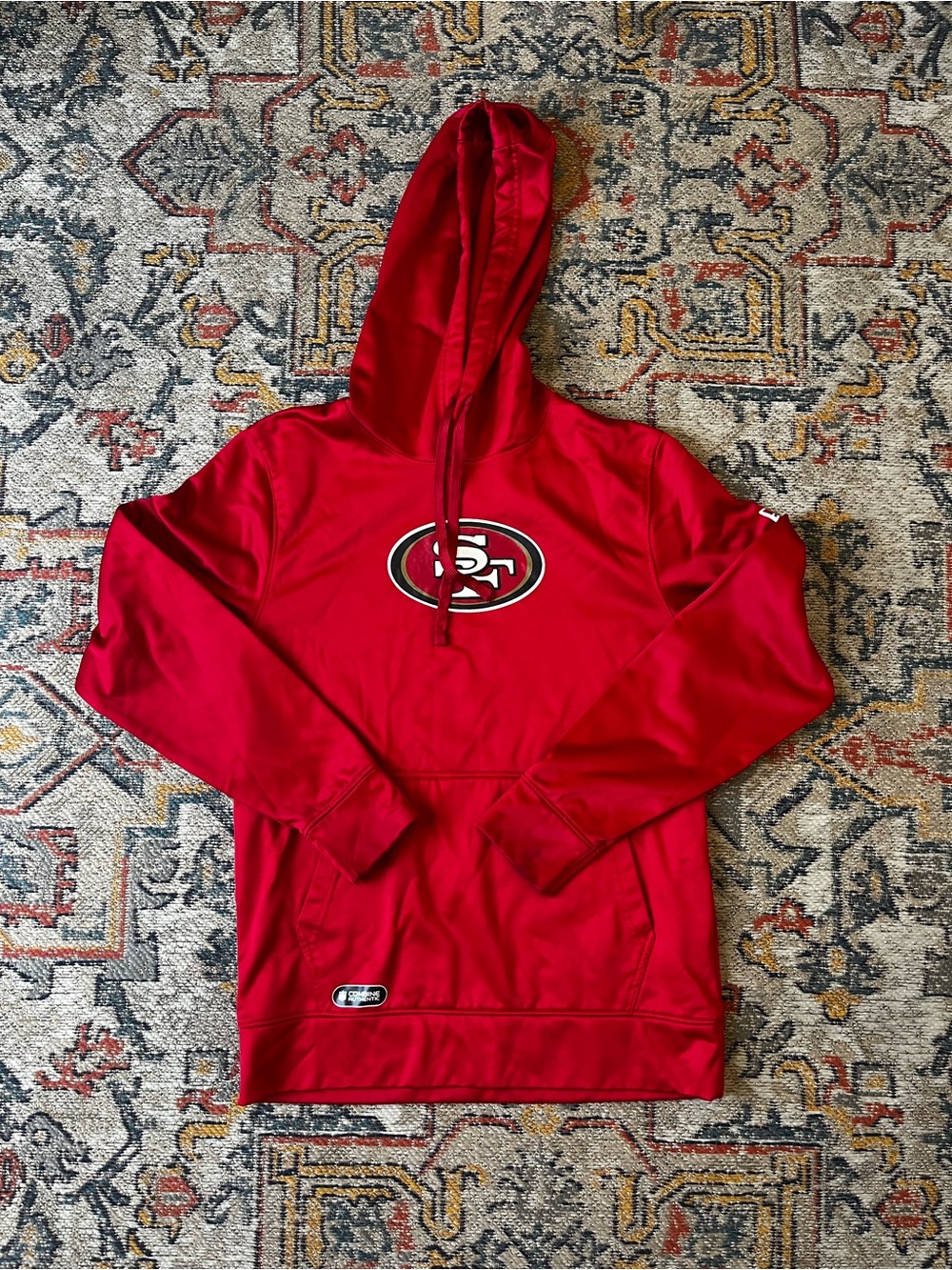 New Era Men's Red San Francisco 49ers Zip-Up Hoodie Size M